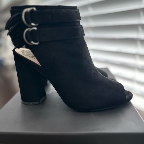Vince Camuto open toed booties. - Picture 2 of 5